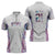 Custom New Zealand Aotearoa Zipper Polo Shirt Pink Maori Paua Shell Indigenous - Polynesian Pride