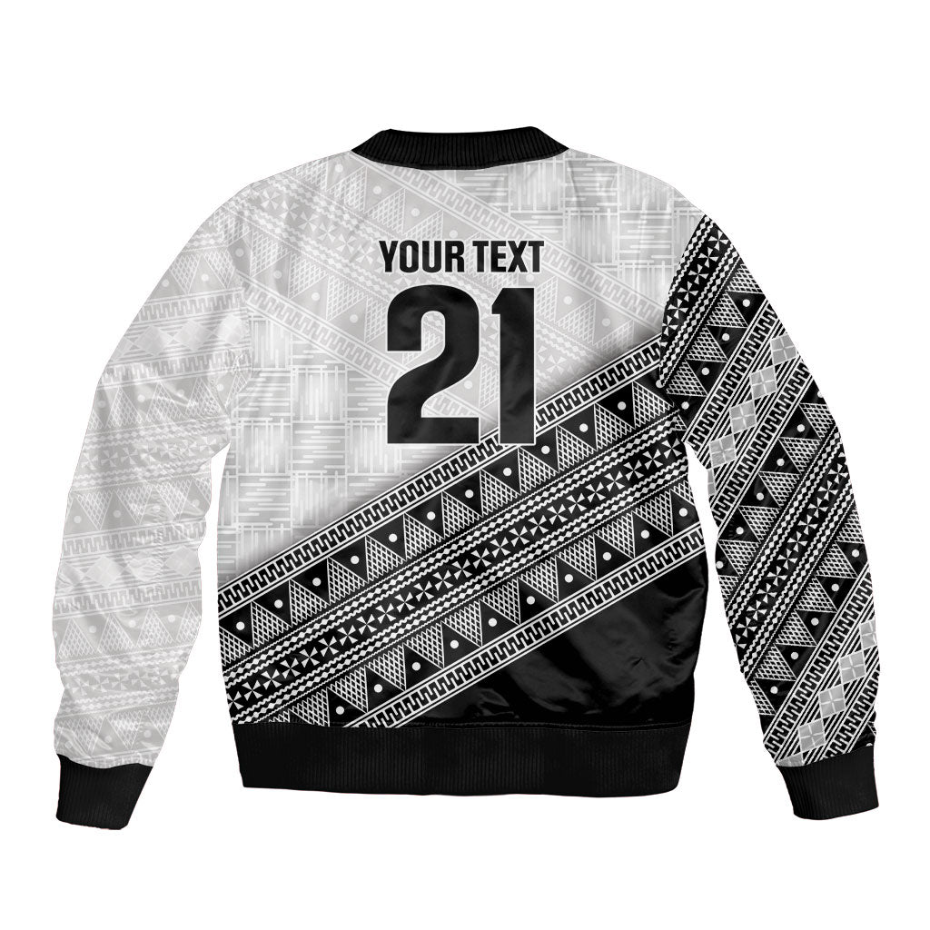2026 Autumn Rugby Nations Fiji Custom Bomber Jacket Fijian Tapa Tribal Lauhala Inspired LT9 - Polynesian Pride