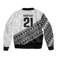 2026 Autumn Rugby Nations Fiji Custom Bomber Jacket Fijian Tapa Tribal Lauhala Inspired LT9 - Polynesian Pride
