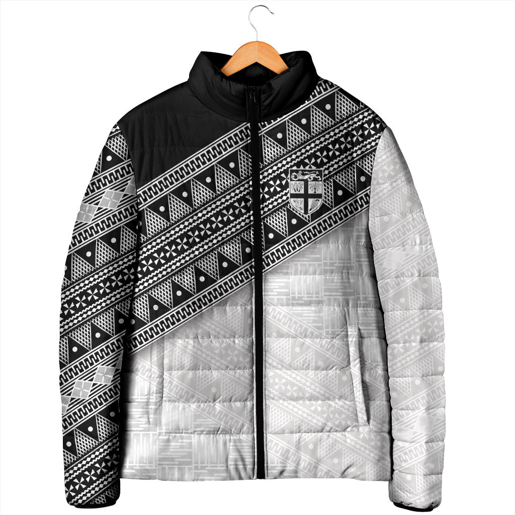 2026 Autumn Rugby Nations Fiji Custom Padded Jacket Fijian Tapa Tribal Lauhala Inspired LT9 - Polynesian Pride