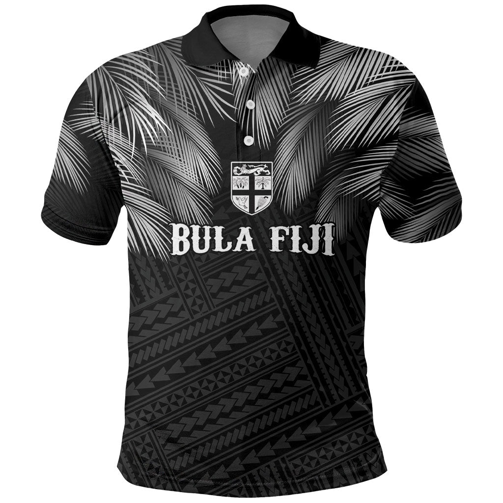 2026 Autumn Rugby Nations Fiji Custom Polo Shirt Fijian Palm Leaf Tapa Tribal Inspired