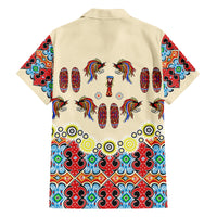 Papua Batik Motif Bird Of Paradise and Native Papuan Shield Family Matching Off Shoulder Maxi Dress and Hawaiian Shirt LT9 - Polynesian Pride