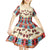Papua Batik Motif Bird Of Paradise and Native Papuan Shield Kid Short Sleeve Dress LT9 - Polynesian Pride