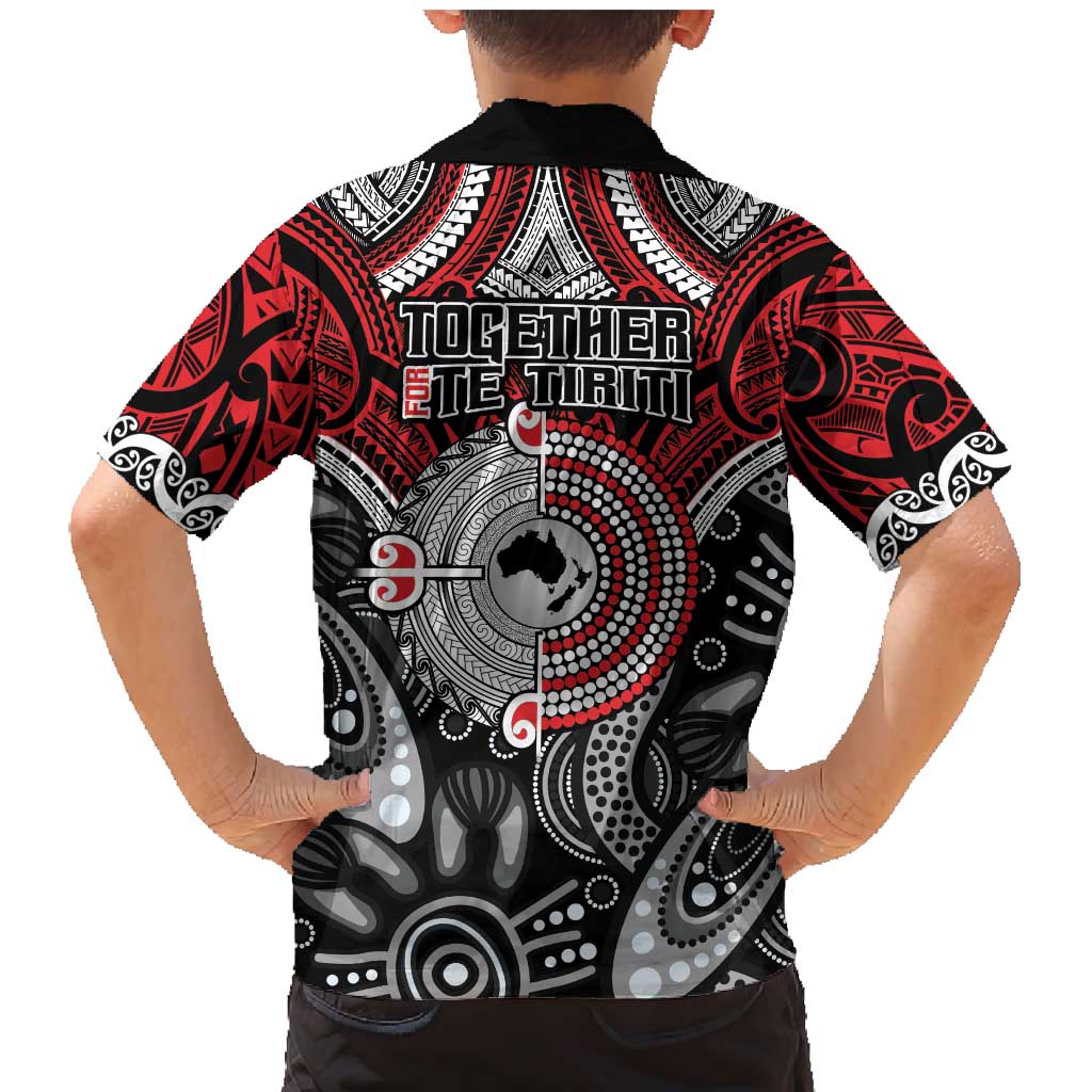 Aotearoa and Australia Family Matching Mermaid Dress and Hawaiian Shirt New Zealand Honour The Treaty Ake!Ake!Ake! LT9 - Polynesian Pride
