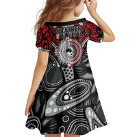 Aotearoa and Australia Family Matching Off Shoulder Short Dress and Hawaiian Shirt New Zealand Honour The Treaty Ake!Ake!Ake! LT9 - Polynesian Pride