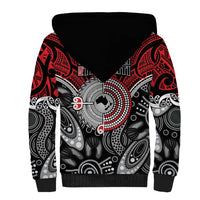 Aotearoa and Australia Sherpa Hoodie New Zealand Honour The Treaty Ake!Ake!Ake! LT9 - Polynesian Pride