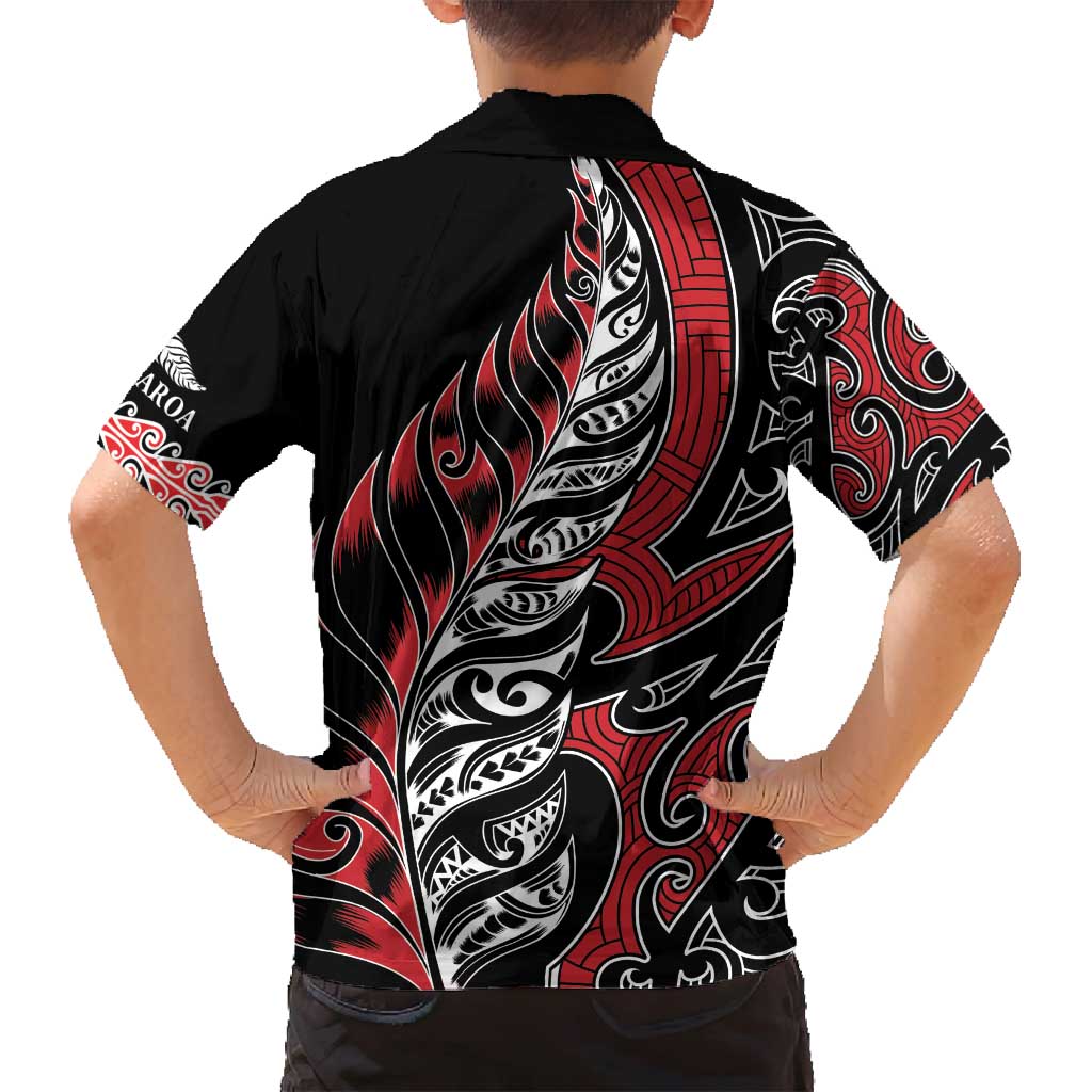 Koru Fern New Zealand Family Matching Long Sleeve Bodycon Dress and Hawaiian Shirt Maori Tribal Pattern LT9 - Polynesian Pride