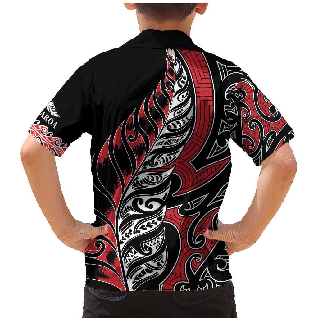 Koru Fern New Zealand Family Matching Mermaid Dress and Hawaiian Shirt Maori Tribal Pattern LT9 - Polynesian Pride