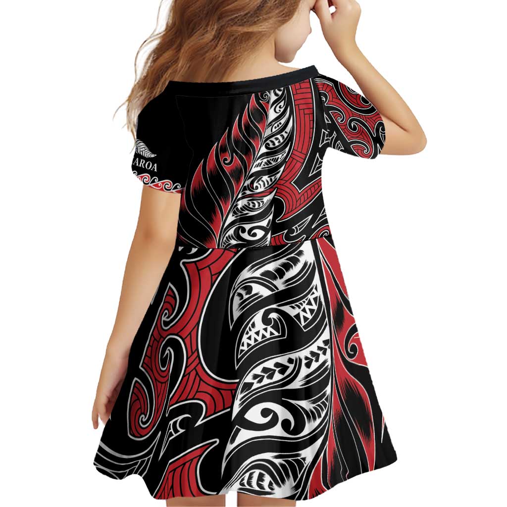Koru Fern New Zealand Family Matching Off Shoulder Short Dress and Hawaiian Shirt Maori Tribal Pattern LT9 - Polynesian Pride