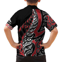 Koru Fern New Zealand Family Matching Tank Maxi Dress and Hawaiian Shirt Maori Tribal Pattern LT9 - Polynesian Pride
