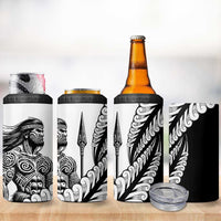 Koru Fern New Zealand Maori Tribal Warrior 4 in 1 Can Cooler Tumbler LT9 - Polynesian Pride
