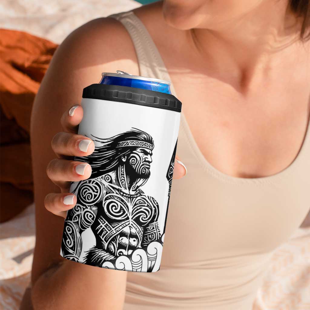 Koru Fern New Zealand Maori Tribal Warrior 4 in 1 Can Cooler Tumbler LT9 - Polynesian Pride