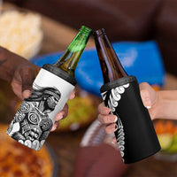 Koru Fern New Zealand Maori Tribal Warrior 4 in 1 Can Cooler Tumbler LT9 - Polynesian Pride