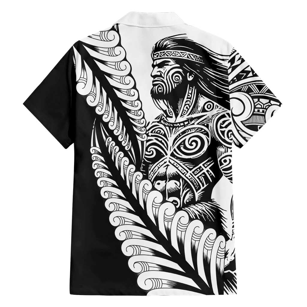 Koru Fern New Zealand Maori Tribal Warrior Family Matching Off Shoulder Short Dress and Hawaiian Shirt LT9 - Polynesian Pride