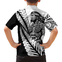 Koru Fern New Zealand Maori Tribal Warrior Family Matching Short Sleeve Bodycon Dress and Hawaiian Shirt LT9 - Polynesian Pride