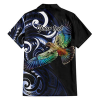 New Zealand Kea Bird Personalised Family Matching Puletasi and Hawaiian Shirt Maori Tribal Koru Art LT9 - Polynesian Pride