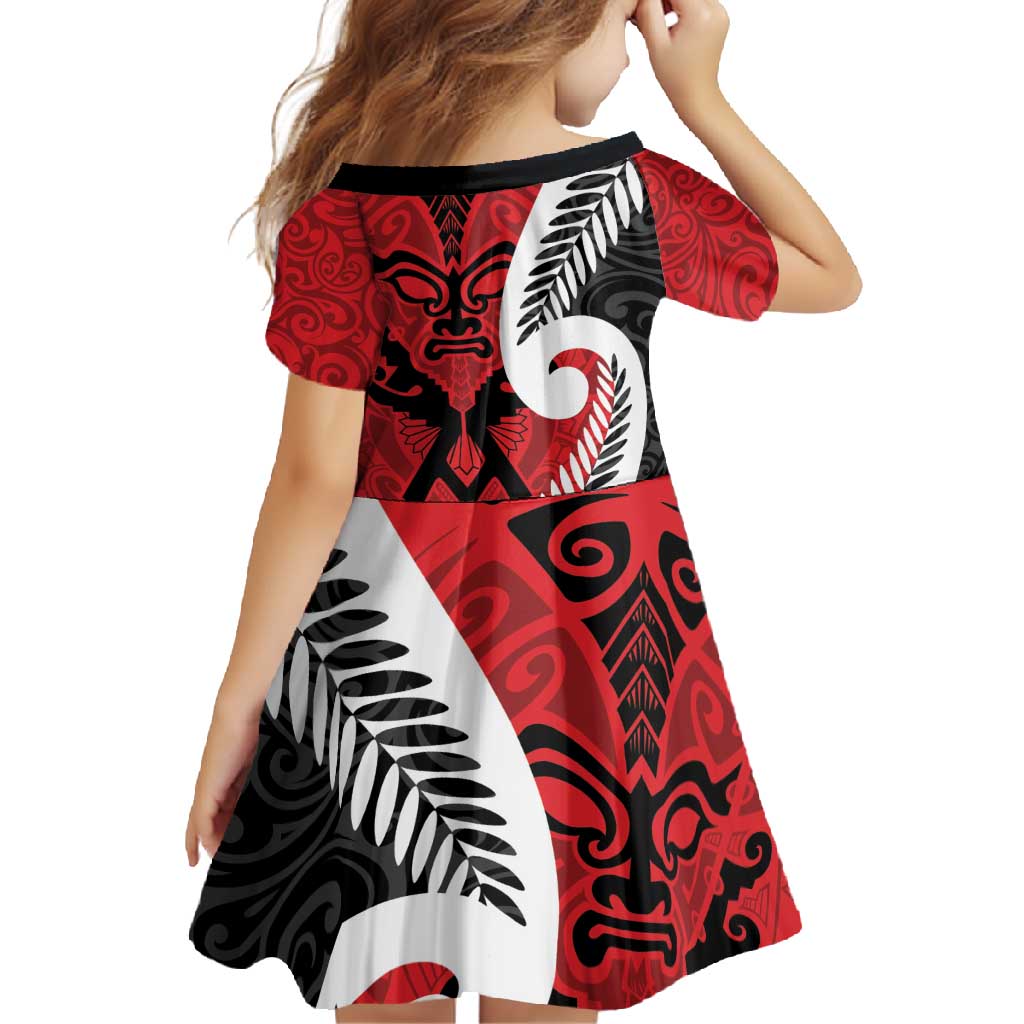 Silver Fern Koru Swirls with Maori Ta Moko Family Matching Off Shoulder Maxi Dress and Hawaiian Shirt LT9 - Polynesian Pride
