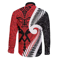 Silver Fern Koru Swirls with Maori Ta Moko Family Matching Summer Maxi Dress and Hawaiian Shirt LT9 - Polynesian Pride