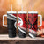 Silver Fern Koru Swirls with Maori Ta Moko Tumbler With Handle