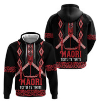 Toitu Te Tiriti Waitangi Hoodie Black Wharenui House LT9 - Polynesian Pride