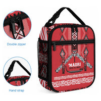 Toitu Te Tiriti Waitangi Lunch Bag Red Wharenui House LT9 - Polynesian Pride