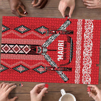 Toitu Te Tiriti Waitangi Puzzle Red Wharenui House - Polynesian Pride