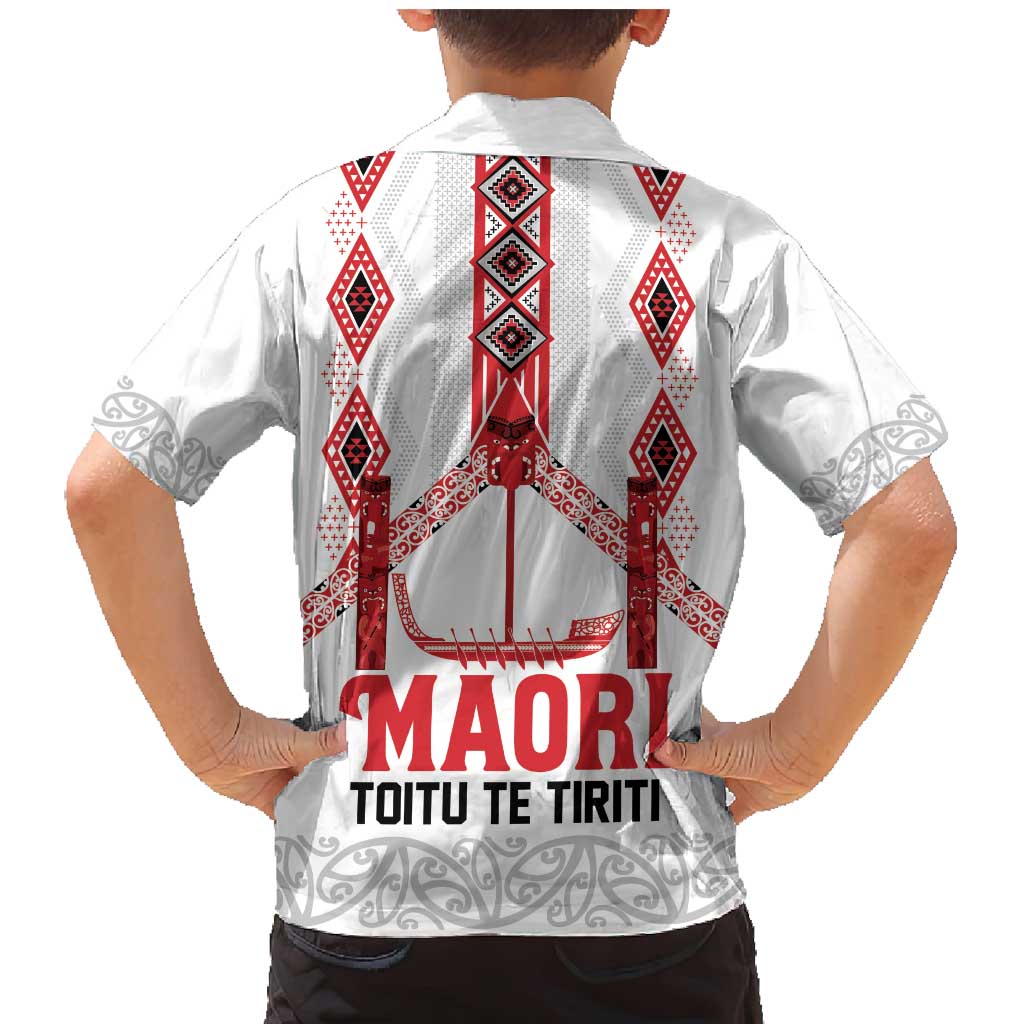 Toitu Te Tiriti Waitangi Family Matching Mermaid Dress and Hawaiian Shirt White Wharenui House LT9 - Polynesian Pride