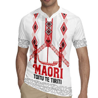 Toitu Te Tiriti Waitangi Rugby Jersey White Wharenui House - Polynesian Pride