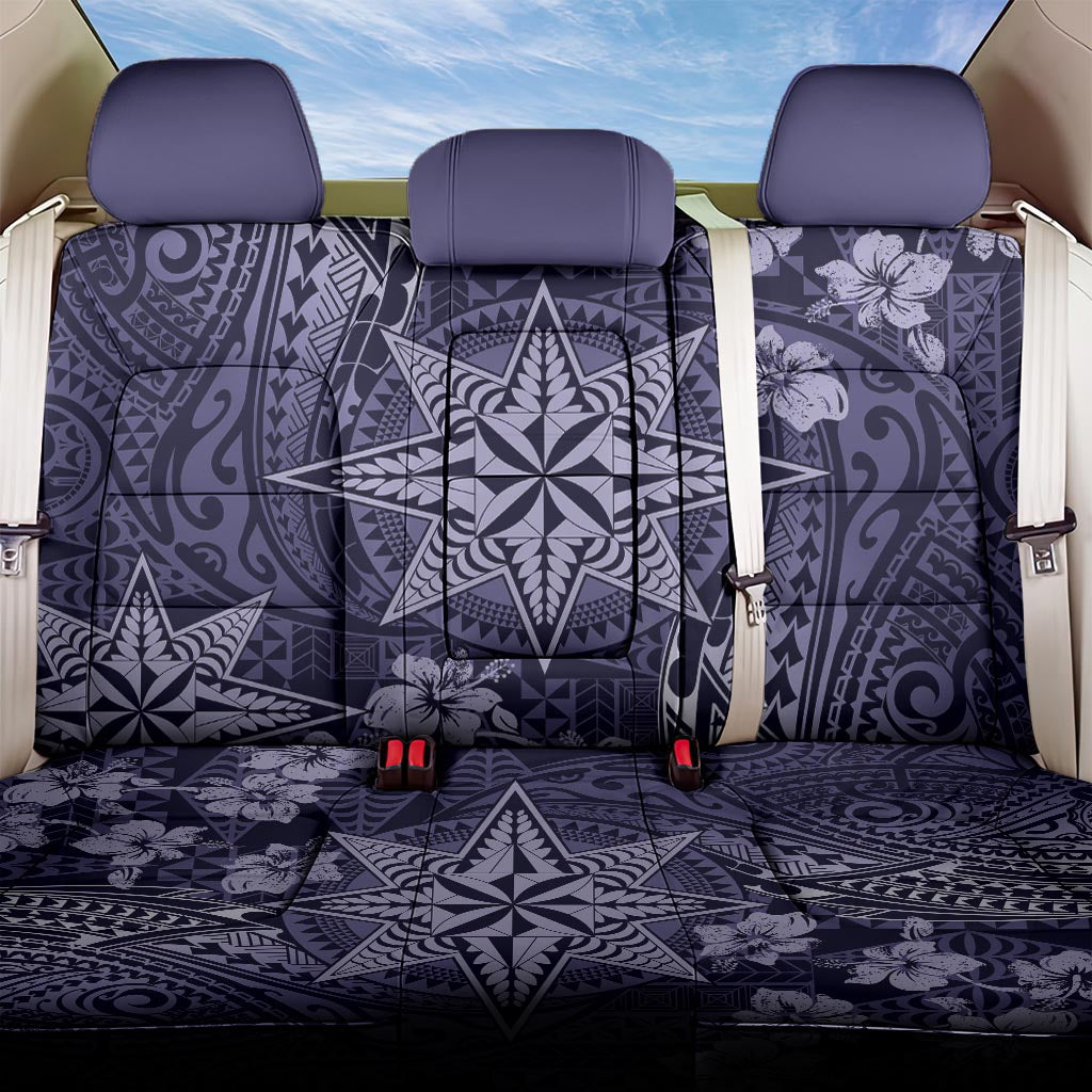 Vintage Tonga Tribal Ngatu Pattern Back Car Seat Cover With Pacific Floral Pink Art LT9 One Size Pink - Polynesian Pride
