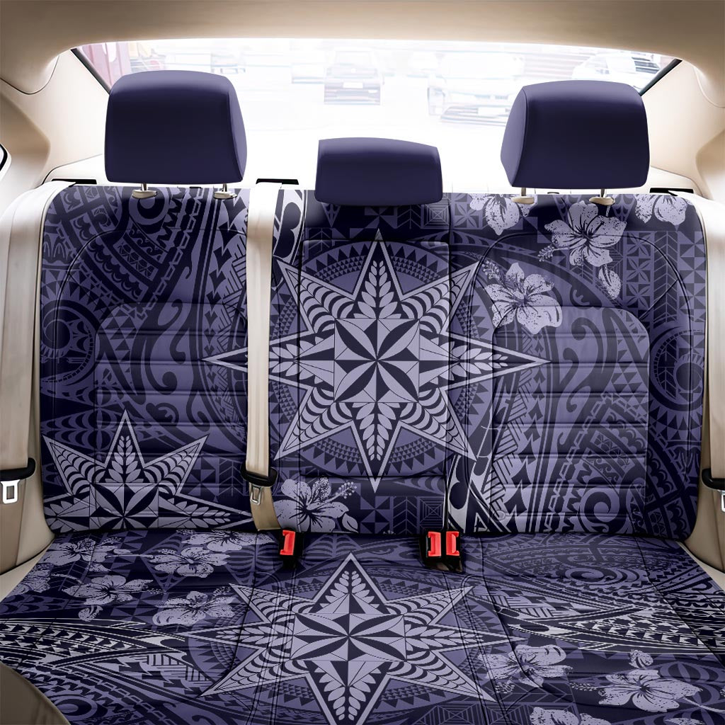 Vintage Tonga Tribal Ngatu Pattern Back Car Seat Cover With Pacific Floral Pink Art LT9 - Polynesian Pride