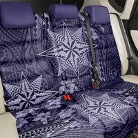 Vintage Tonga Tribal Ngatu Pattern Back Car Seat Cover With Pacific Floral Pink Art LT9 - Polynesian Pride