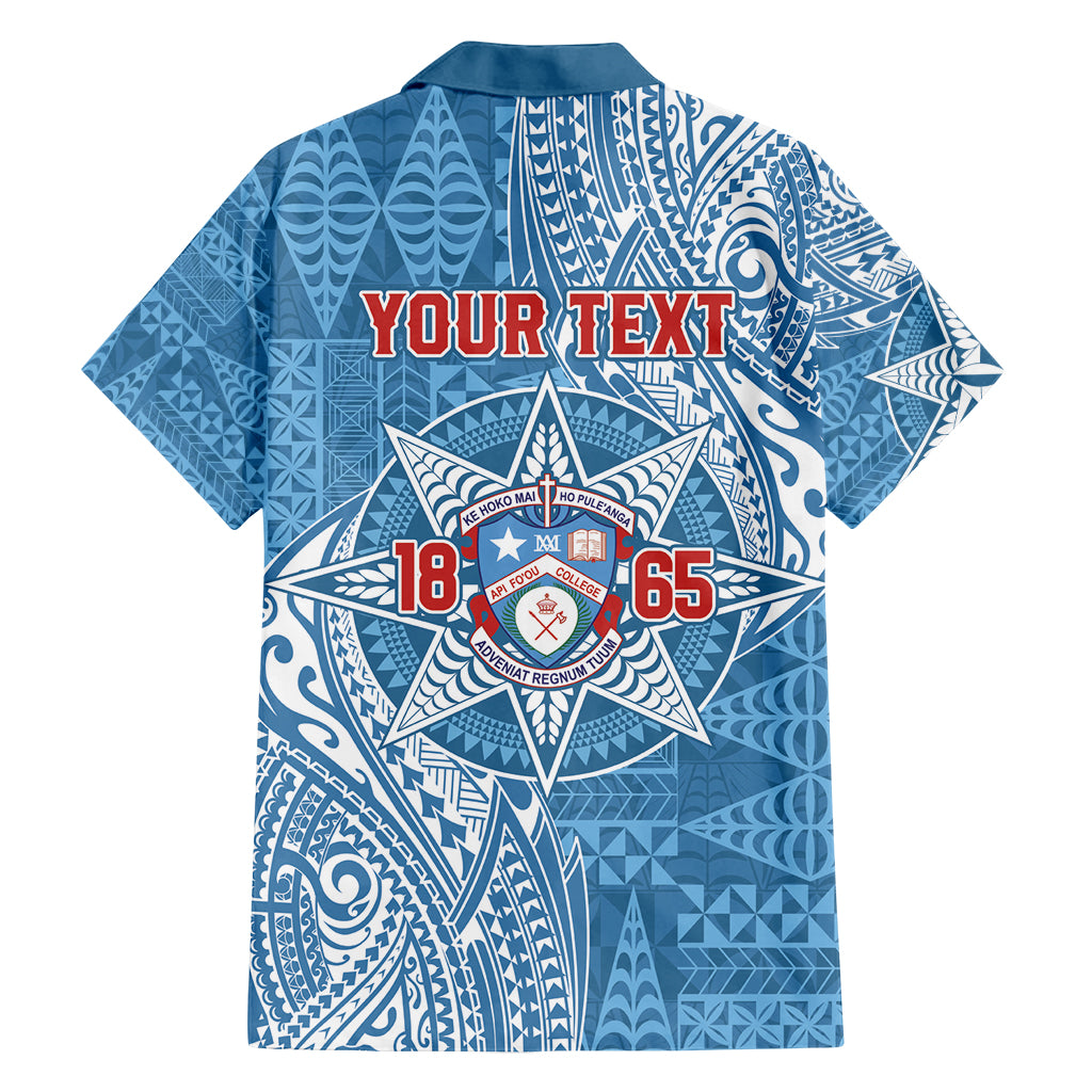 Personalised Tonga Apifo'ou College Family Matching Long Sleeve Bodycon Dress and Hawaiian Shirt Since 1865 Special Kupesi Pattern LT9 - Polynesian Pride