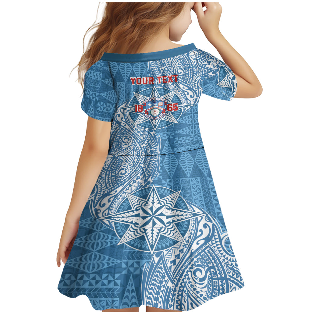 Personalised Tonga Apifo'ou College Family Matching Mermaid Dress and Hawaiian Shirt Since 1865 Special Kupesi Pattern