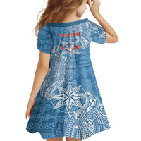 Personalised Tonga Apifo'ou College Family Matching Off The Shoulder Long Sleeve Dress and Hawaiian Shirt Since 1865 Special Kupesi Pattern LT9 - Polynesian Pride