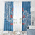 Personalised Tonga Apifo'ou College Window Curtain Since 1865 Special Kupesi Pattern