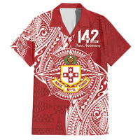 Personalised Kolisi Tonga Atele 142nd Anniversary Family Matching Short Sleeve Bodycon Dress and Hawaiian Shirt Special Kupesi Pattern