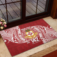 Personalised Kolisi Tonga Atele 142nd Anniversary Rubber Doormat Special Kupesi Pattern