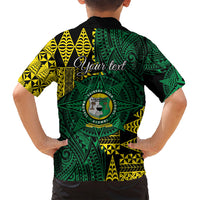 Personalised Tonga Liahona High School Family Matching Long Sleeve Bodycon Dress and Hawaiian Shirt Since 1948 Special Kupesi Pattern LT9 - Polynesian Pride