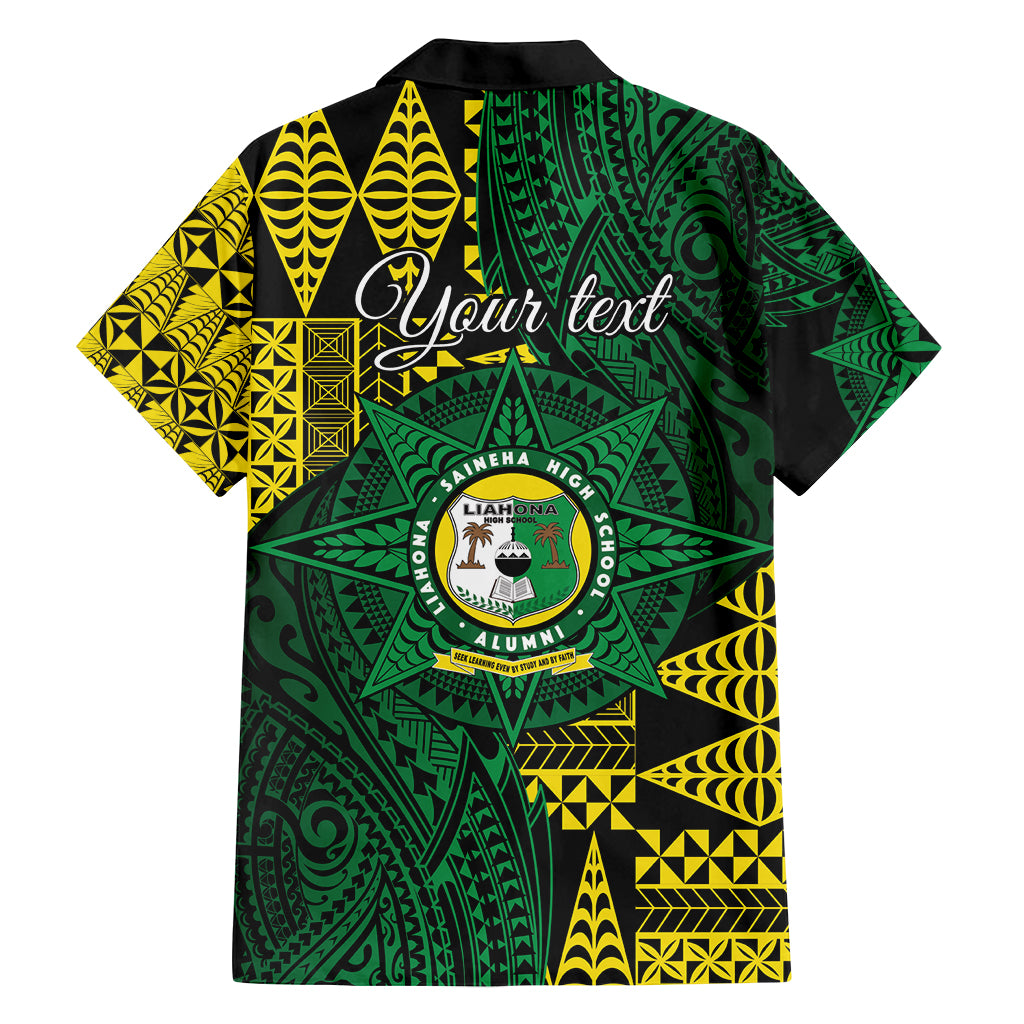 Personalised Tonga Liahona High School Family Matching Long Sleeve Bodycon Dress and Hawaiian Shirt Since 1948 Special Kupesi Pattern LT9 - Polynesian Pride