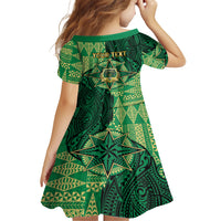 Personalised Tonga Saineha High School Family Matching Long Sleeve Bodycon Dress and Hawaiian Shirt Since 1978 Special Kupesi Pattern LT9 - Polynesian Pride