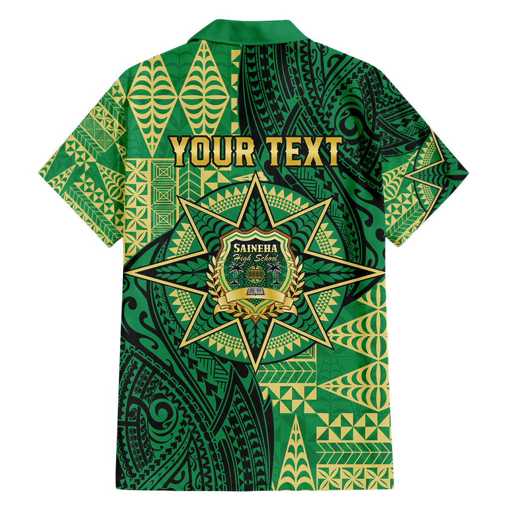 Personalised Tonga Saineha High School Family Matching Long Sleeve Bodycon Dress and Hawaiian Shirt Since 1978 Special Kupesi Pattern LT9 - Polynesian Pride