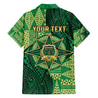 Personalised Tonga Saineha High School Family Matching Off The Shoulder Long Sleeve Dress and Hawaiian Shirt Since 1978 Special Kupesi Pattern LT9 - Polynesian Pride