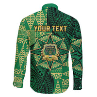 Personalised Tonga Saineha High School Family Matching Off The Shoulder Long Sleeve Dress and Hawaiian Shirt Since 1978 Special Kupesi Pattern LT9 - Polynesian Pride