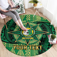 Personalised Tonga Saineha High School Round Carpet Since 1978 Special Kupesi Pattern