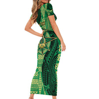 Personalised Tonga Saineha High School Short Sleeve Bodycon Dress Since 1978 Special Kupesi Pattern