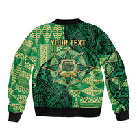 Personalised Tonga Saineha High School Sleeve Zip Bomber Jacket Since 1978 Special Kupesi Pattern
