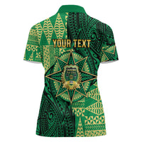 Personalised Tonga Saineha High School Women Polo Shirt Since 1978 Special Kupesi Pattern LT9 - Polynesian Pride