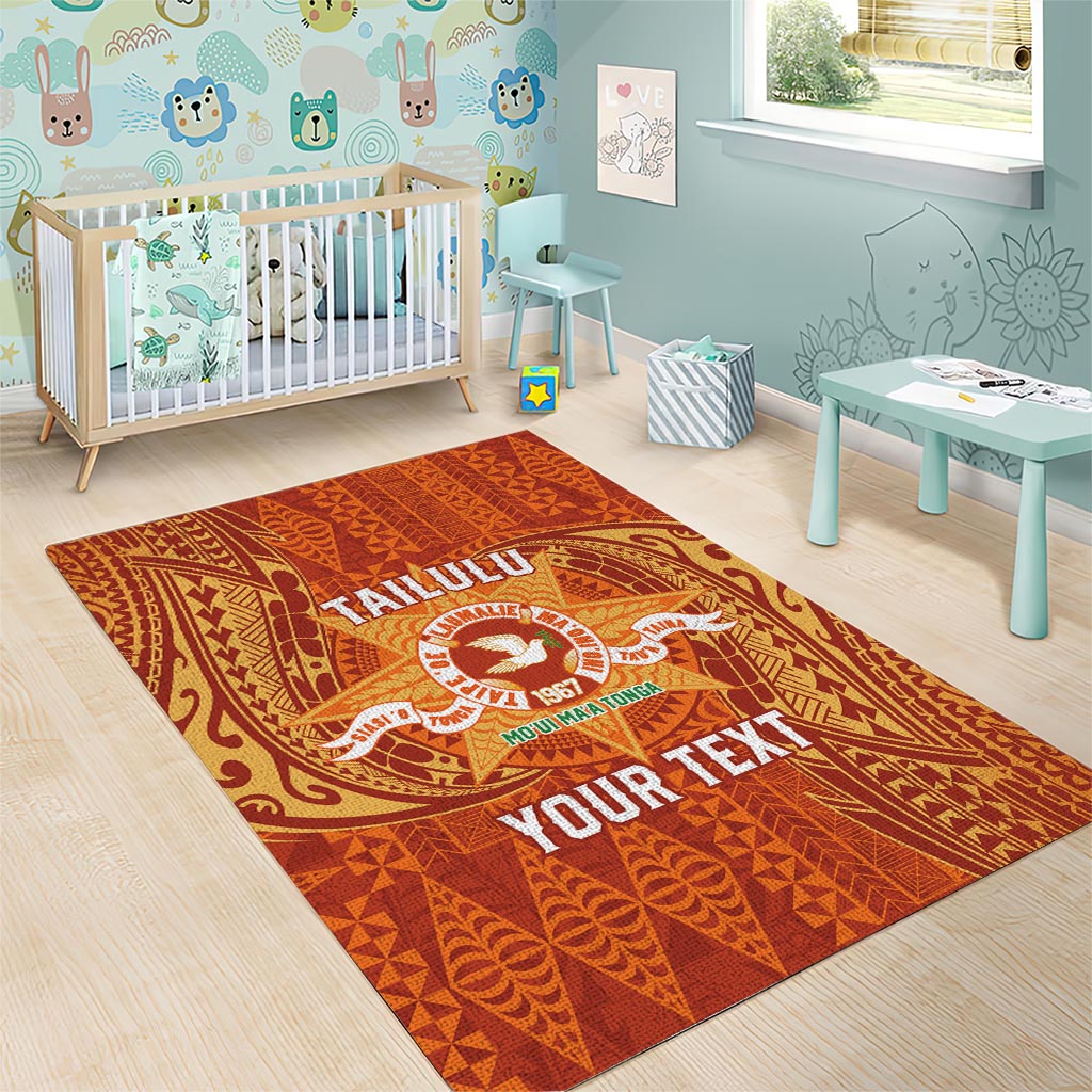 Personalised Tonga Tailulu College Area Rug Since 1967 Special Kupesi Pattern Version 1