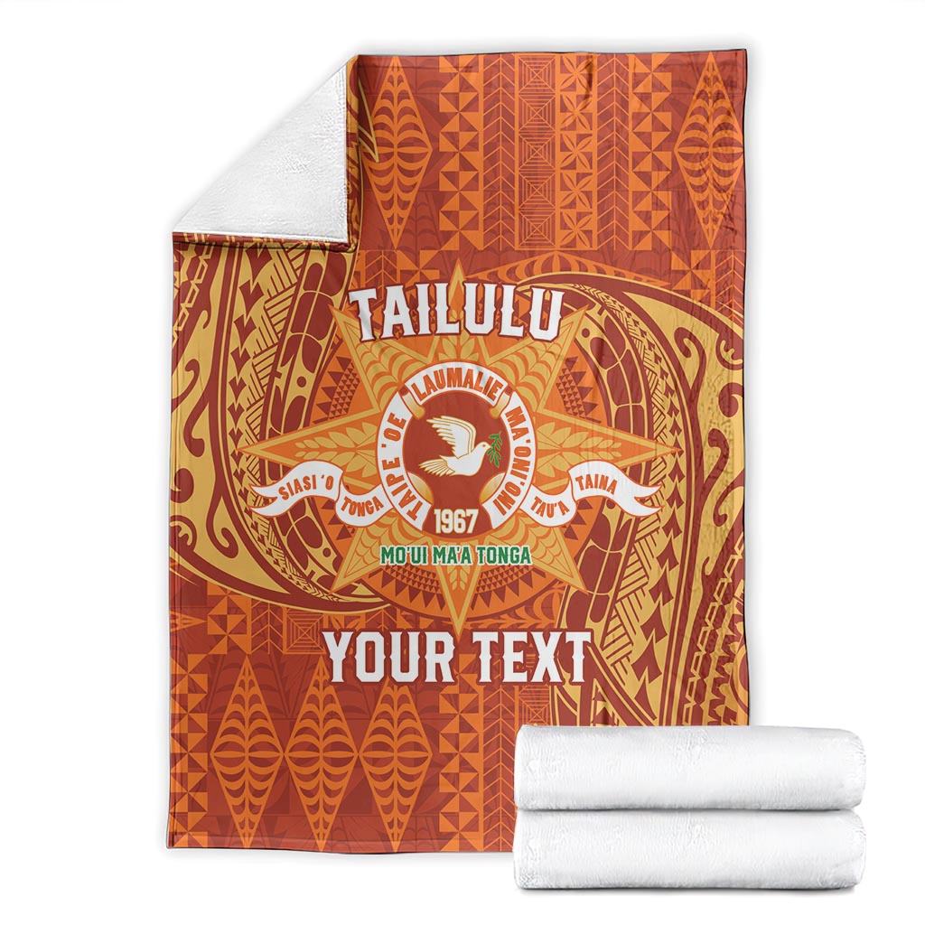 Personalised Tonga Tailulu College Blanket Since 1967 Special Kupesi Pattern Version 1