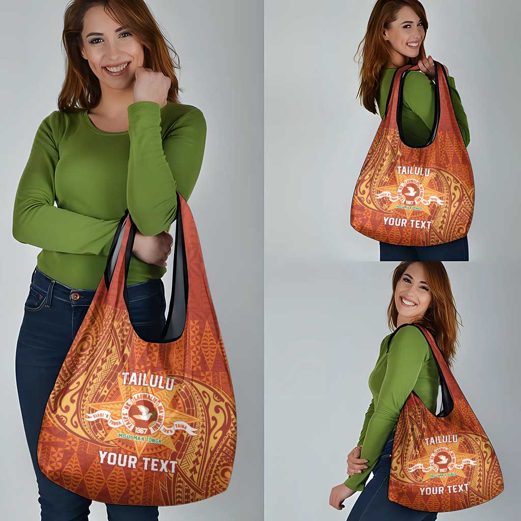 Personalised Tonga Tailulu College Grocery Bag Since 1967 Special Kupesi Pattern Version 1
